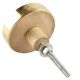 Silver Round Metal And Wood Cabinet Knobs Online